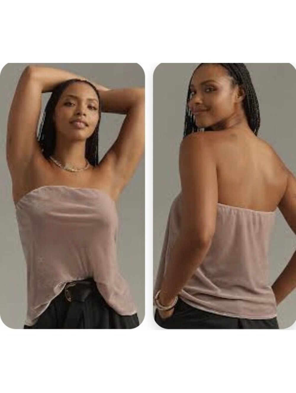 NWT Anthropologie Velvet Tilda Strapless Top - Size S